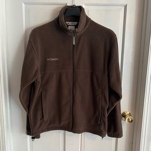Mens Columbia brown fleece size medium
